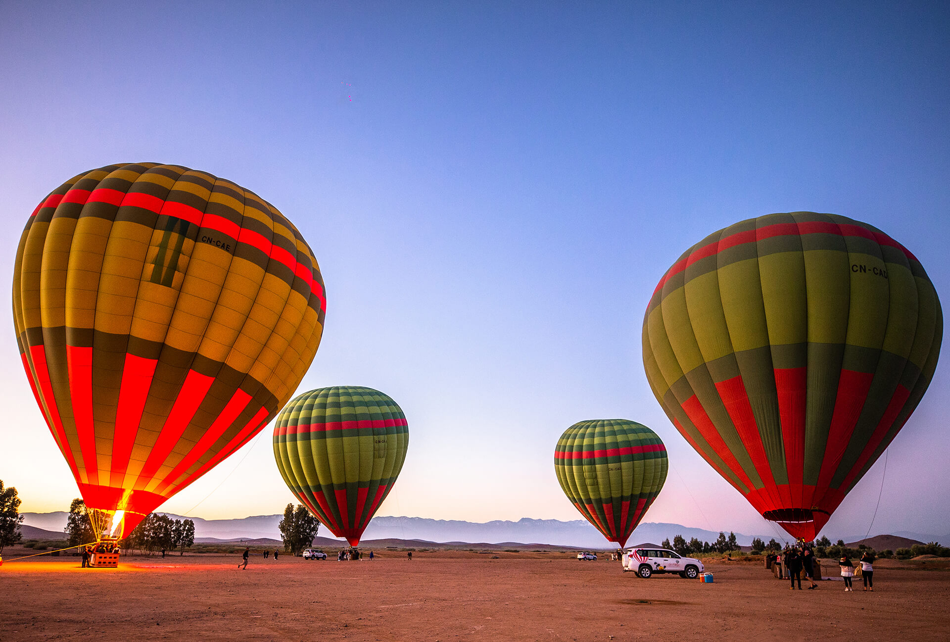 Quad + Hot Air Balloon in Palmeraie of Marrakech